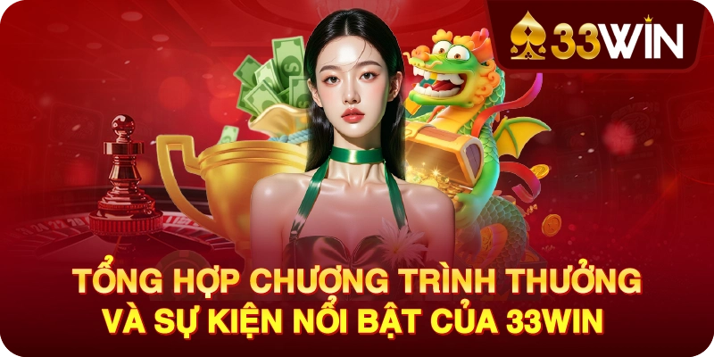 Tổng hợp chương trình thưởng và sự kiện nổi bật của 33WIN